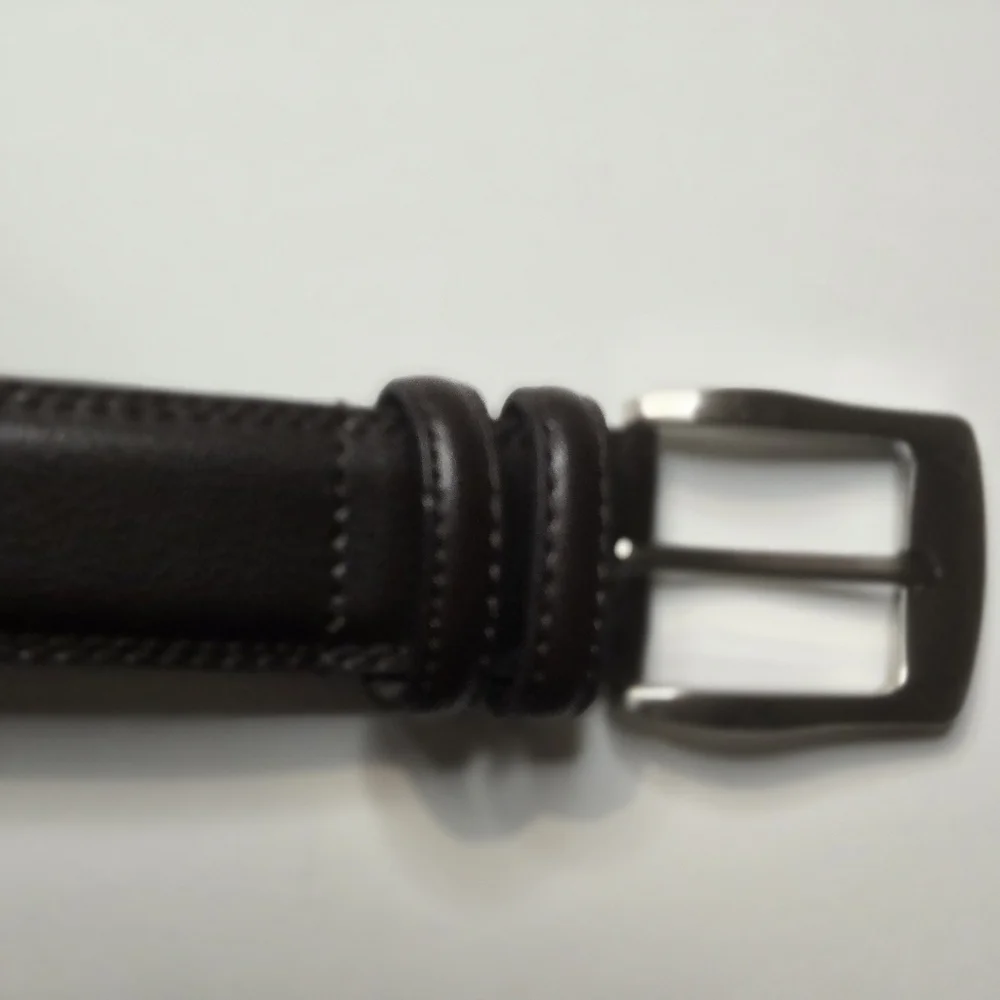 FLORSHEIM Men's Size 52 dark Reddish Brown like new condition Leather Belt